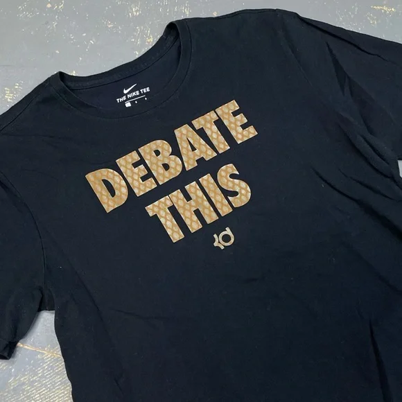 Nike Kevin Durant Shirt 561416-00A Dri Fit Debate This Large - Picture 3 of 9